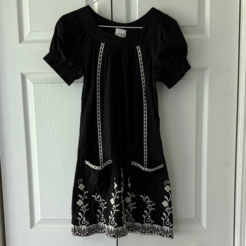 Rhapsody Black and White Mini Dress